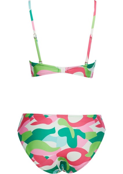 Yuvarlak Yaka Desenli Bikini Takım fiyatları