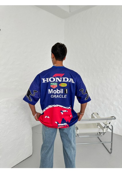 Redbull Baskılı Oversize Unisex T-Shirt fırsatları