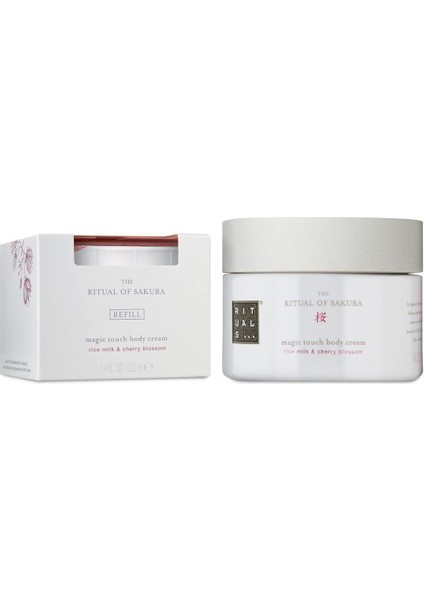 2 Adet Sakura Rice Milk&Cherry Blossom Vücut Krem 220ml Vücut Krem Yedek Paket 220ml