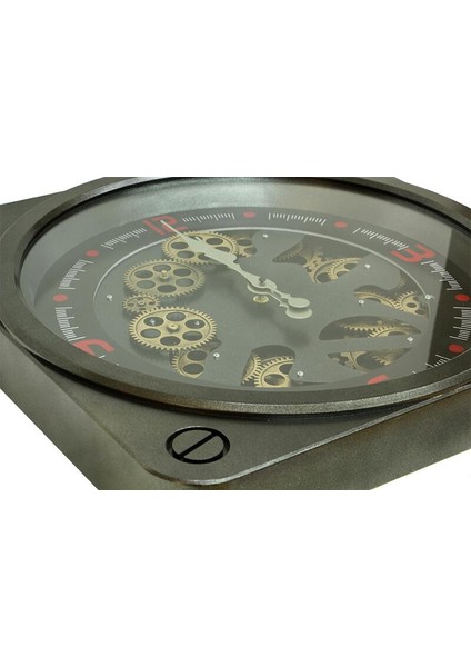 Saat Çarklı Kare Duvar Saati Dekoratif Ev Ofis Hediyelik fırsatları