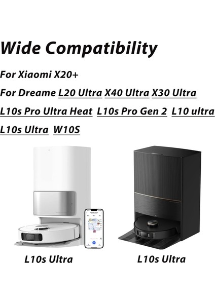 Xiaomi X20+ Için Dreame L10S Pro Ultra HEAT/X40 MASTER/X40 ULTRA/L10S Pro Gen 2 Için Ana Fırça Kapağı Yedek Parçaları (Yurt Dışından)