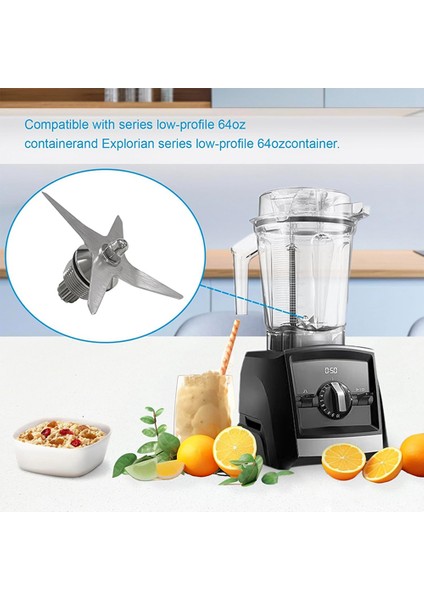 Vitamix 105733 A2300 A2500 A3300 A3500 PRO750 7500 5300 Blender Bıçağı Montajı Değişimi (Yurt Dışından) modelleri