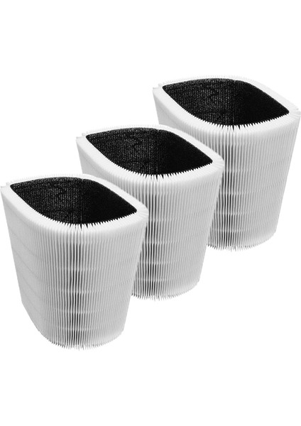 Blueair Blue Pure 411 411+ ve Mını Katlanabilir Hava Temizleyici Filtresi Aktif Karbon Kompozit Parçalar Için 3 Adet Hepa Filtre (Yurt Dışından)