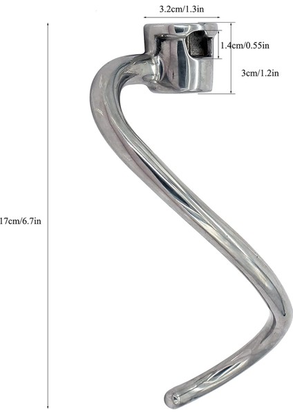 Kitchenaid KSM7990 KSM7581 Stand Mikseri Için 7 Quart Hamur Kancası Yedeği - Paslanmaz Çelik (Yurt Dışından) fiyatları