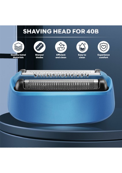 Braun 40B Tıraş Makinesi CT2S CT2CC CT3CC CT4S CT4CC CT5CC CT6CC Baş Bıçağı Için Yedek Tıraş Makinesi Folyosu ve Kesici Başlık (Yurt Dışından)
