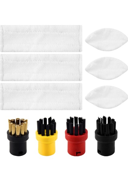 Karcher Easyfix Sc2 Sc3 Sc4 Sc5 Buharlı Temizleyici Için Buharlı Paspas Bezi Mikrofiber Zemin Giysi Pedleri Bakır Fırçalar (Yurt Dışından)