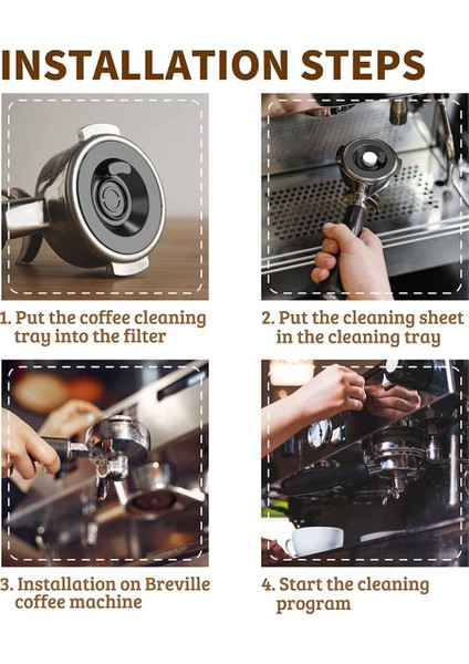 2 Paket Espresso Temizleme Diski, Breville Espresso Makinesi 9 Serisi Için Uygun, 58MM Espresso Makinesi Aksesuar Contası (Yurt Dışından)