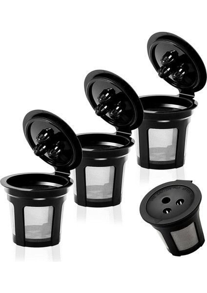 Ninja Dual Brew Kahve Makinesi Için 4 Paket K Kupası Yeniden Kullanılabilir Pod'lar, Yeniden Kullanılabilir K Pod Kalıcı K Kupaları Filtreler Kahve Aksesuarları (Yurt Dışından)