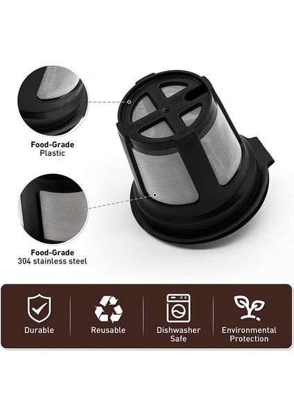 Ninja Dual Brew Kahve Makinesi Için 4 Paket K Kupası Yeniden Kullanılabilir Pod'lar, Yeniden Kullanılabilir K Pod Kalıcı K Kupaları Filtreler Kahve Aksesuarları (Yurt Dışından) fiyatları