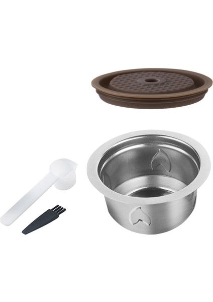 Tekrar Kullanılabilir Kahve Kapsülleri Paslanmaz Çelik Kahve Pod Espresso Vertuolline Gca1 Delonghi ENV135 Için Yeniden Doldurulabilir Kahve Podları (Yurt Dışından)
