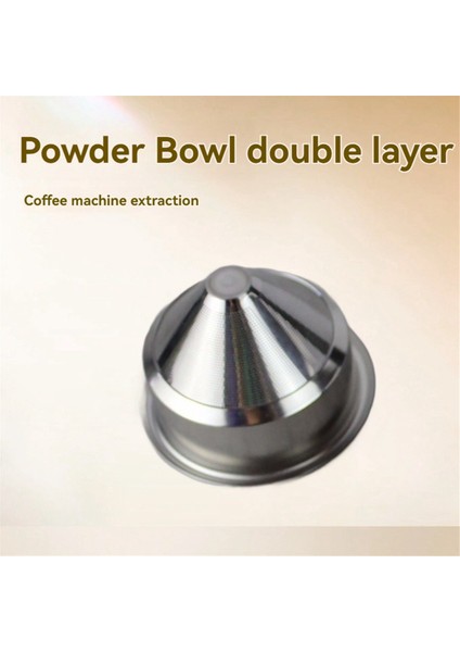Espresso Kahve Ekstraksiyon Filtre Kahve Toz Kasesi 58MM Konik Toz Kaseleri Için Dipsiz Basınçlı Sap (Yurt Dışından)
