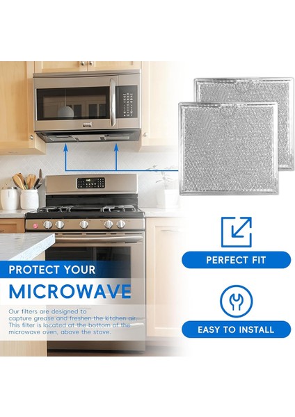 Mikrodalga Filtre Değişimi, Ge Yağ Filtresi WB02X11534 Için Mikrodalga Yağ Filtresi Samsung DE63-00666A, 2 Paket (Yurt Dışından) modelleri