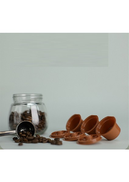 Caffitaly S21 S22 Için 6 Adet Yeniden Kullanılabilir Kahve Filtresi Kapsülleri Yeniden Doldurulabilir Gıda Sınıfı Plastik Kahve Podları Yeniden Dolum Kapsülü (Yurt Dışından)