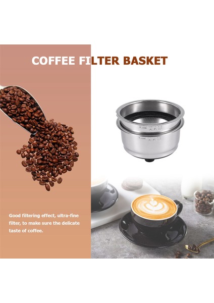 Ev Ofis Için Dostça Çıkarılabilir Paslanmaz Çelik Kahve Filtre Sepeti Süzgeç Kahve Makinesi Aksesuarları (2 Paket) (Yurt Dışından)