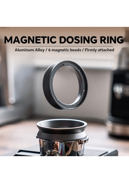 Evrensel Manyetik Toz Halkası Akıllı Dozaj Halkası 58 mm Demleme Kasesi Kahve Tozu Sapı Espresso (Yurt Dışından) fiyatları