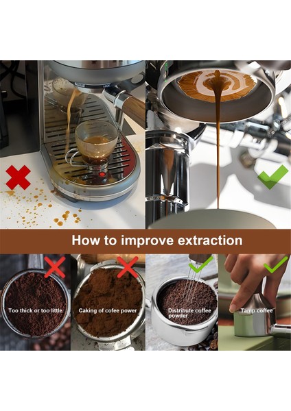Dipsiz Portafilter, 3 Kulaklı Espresso Portafilter Aksesuar Seti, 51MM Breville Sage Barista Espresso Makinesi Için (Yurt Dışından)