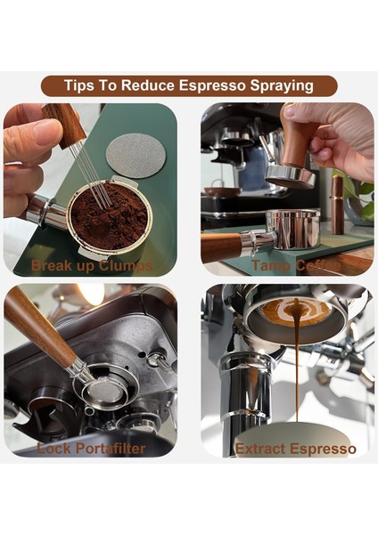 Dipsiz Portafilter, 3 Kulaklı Espresso Portafilter Aksesuar Seti, 51MM Breville Sage Barista Espresso Makinesi Için (Yurt Dışından)