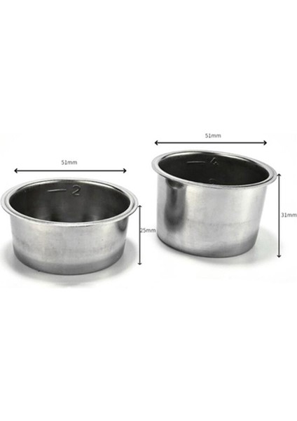 4 Adet 51MM Kahve Filtresi Yedek Filtre Sepeti Delonghi Espresso Makinesi Parçası Için Kahve Dipsiz Portafiltre (Yurt Dışından)