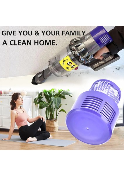 Dyson SV12, V10 Cyclone Serisi, V10 Absolute, V10 Animal, V10 Total Clean Vacuum Parçaları Için Yedek Hepa Filtre (Yurt Dışından)