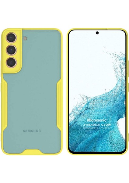 Samsung Galaxy S22 Plus Için Kılıf Paradise Glow Sarı [galaxy S22 Plus ile Uyumlu Kılıf - Sarı]