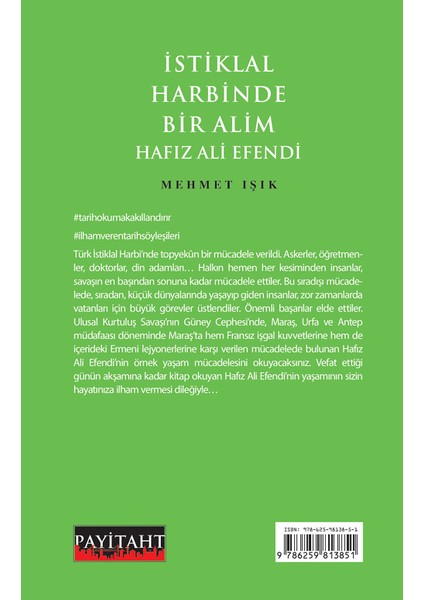 Istiklal Harbinde Bir Alim Hafız Ali Efendi modelleri