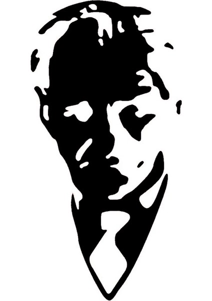 Atatürk Portre Sticker 10 x 20 cm