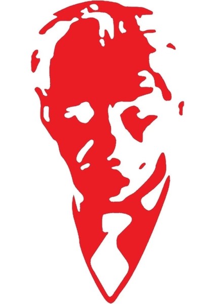 Atatürk Portre Sticker 10 x 20 cm