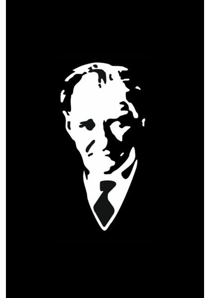 Atatürk Portre Sticker 10 x 20 cm