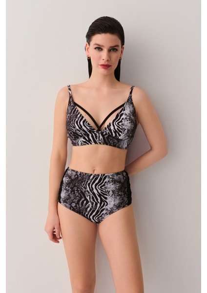 Savage Tül Detaylı Yüksek Bel Bikini Alt fiyatları