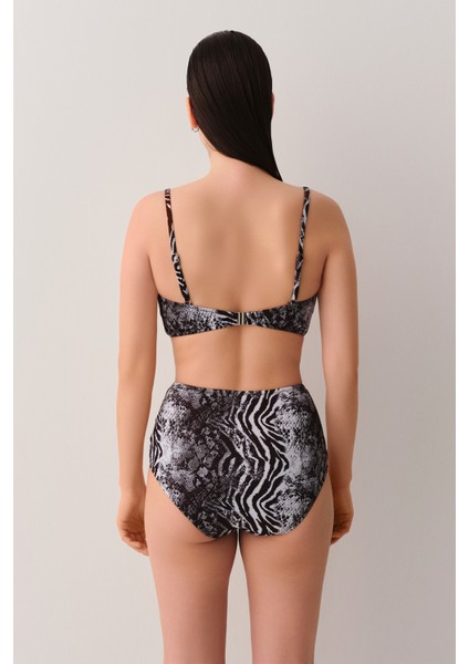 Savage Tül Detaylı Yüksek Bel Bikini Alt fırsatları