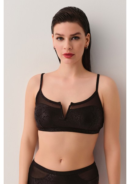Sirius Tül Detaylı Bikini Üst