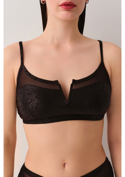 Sirius Tül Detaylı Bikini Üst