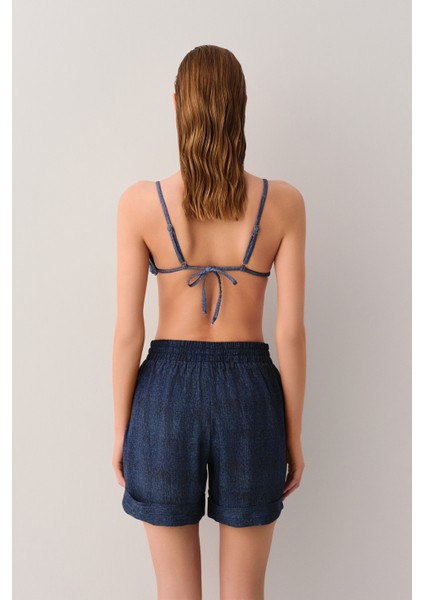 Denim Plaj Şortu
