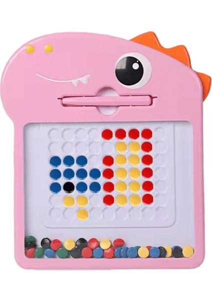 1pc Karikatür Manyetik Yazı Tahtası Manyetik Kalem Çizim Tahtası Çocuk Manyetik Kalem Bebek Çizim Tahtası Kız Eğitici Oyuncak Renk: M-Pembe Dinozor (Yurt Dışından)