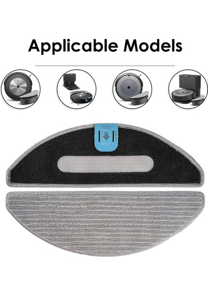 Irobot Roomba Combo J5 J5+ I5 I5+ J5 J5+ I5 I5+ Robot Süpürge ve Paspas Için 3 Paspas Bezi + 6 Fitil, Yedek Aksesuarlar (Yurt Dışından)