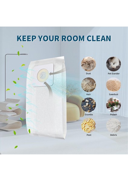 Bissell Style 7 Elektrikli Süpürge Aksesuarları Için 10 Adet Toz Torbası Filtre Kağıdı Toz Torbası Toz Toplama Torbası (Yurt Dışından)