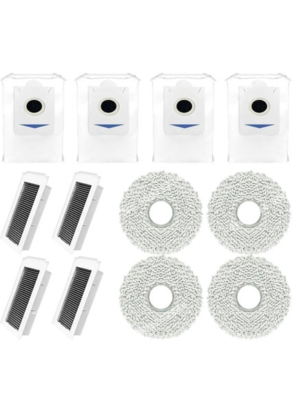 Ecovacs Debot X5 Pro Yedek Parça Aksesuarları Hepa Filtre Paspas Bezi Toz Torbası (Yurt Dışından)