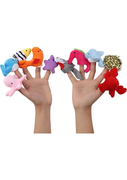AUSTINYANXUAN1PARMAK Bebek Seti Ebeveyn-Çocuk Etkileşimli Peluş Parmak Karyolaları (Yurt Dışından)