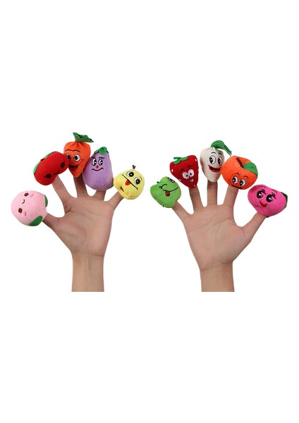 AUSTINYANXUAN1PARMAK Bebek Seti Ebeveyn-Çocuk Etkileşimli Peluş Parmak Karyolaları (Yurt Dışından)