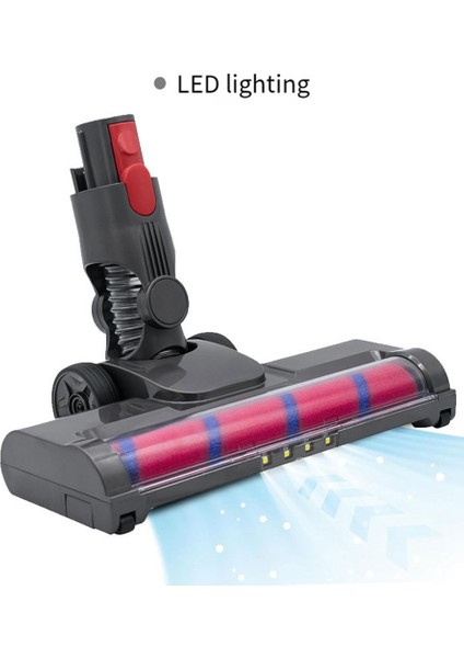 Dyson V15 V8 V7 V10 V11 Elektrikli Süpürgeler Için LED Işıklı Yumuşak Silindir Fırça Başlığı Yedek Parçası Sert Zemin Aparatı (Yurt Dışından)