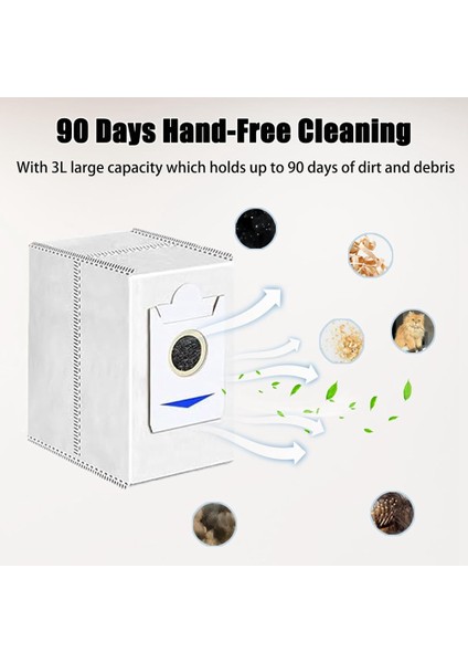 Ecovacs Deebot T30S/ T30S Combo Robot Süpürge Ana Yan Fırça Hepa Filtre Paspas Bezi Toz Torbası Aksesuar Seti (Yurt Dışından)