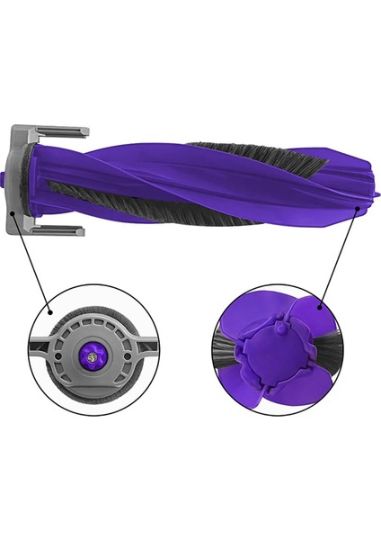 Narwal Freo x Plus/freo x Ultra Robot Süpürge ve Paspas Ana Yan Fırça Paspas Pedi Toz Torbası Yedek Aksesuar Seti (Yurt Dışından)
