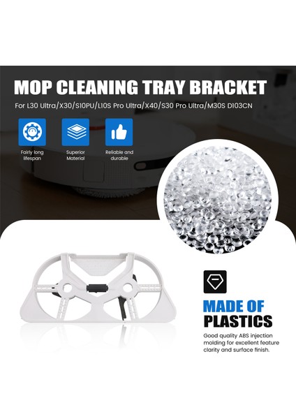Mijia M30S D103CN Baz Istasyonu Temizleme Tepsisi Dreame L30 ULTRA/X30/S10PU/L10S Pro ULTRA/X40 Robotik Kol Serisi Için (Yurt Dışından) fırsatları