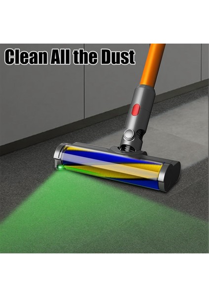 Dyson V7 V8 V10 V11 V15 Sert Zemin Fırça Başlığı Yedek Parçaları Toz Algılama Işığı ile Fırça Başlığı (Yurt Dışından)