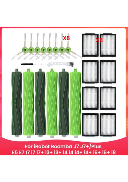 Irobot Roomba J7 J7+/plus E5 E6 E7 I7 I7+ I3 I3+ I4 I4+ I6 I6+ I8 Elektrikli Süpürge Yenileme Kiti Için Yedek Parçalar (Yurt Dışından)