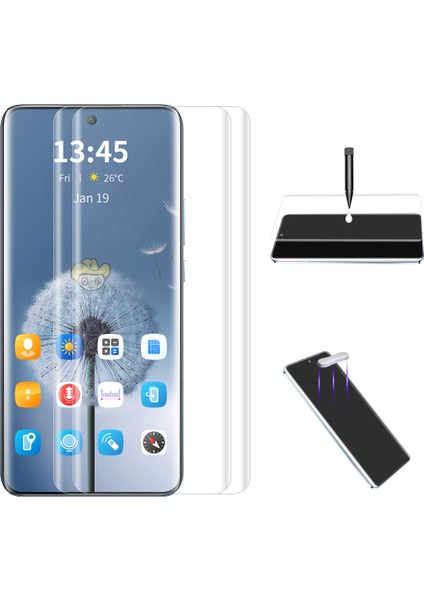 2 Adet Xiaomi 14 Ultra Ekran Koruyucu Tam Kapsama Uv Sıvı Kavisli Ekran Filmi (Yurt Dışından)