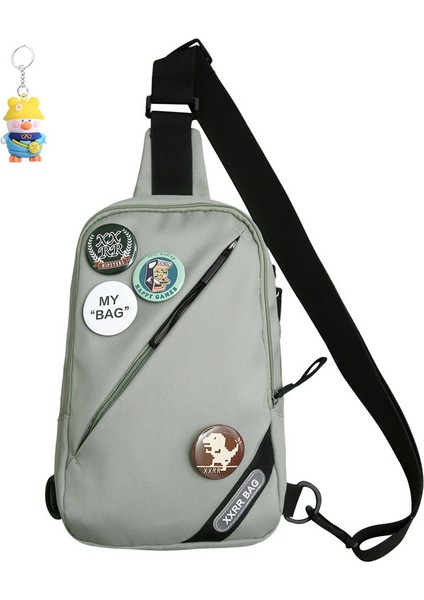 Crossbody Çanta Kadın Spor Eğlence Göğüs Çantası Erkek Küçük Sırt Çantası Tek Omuz Küçük (Yurt Dışından)