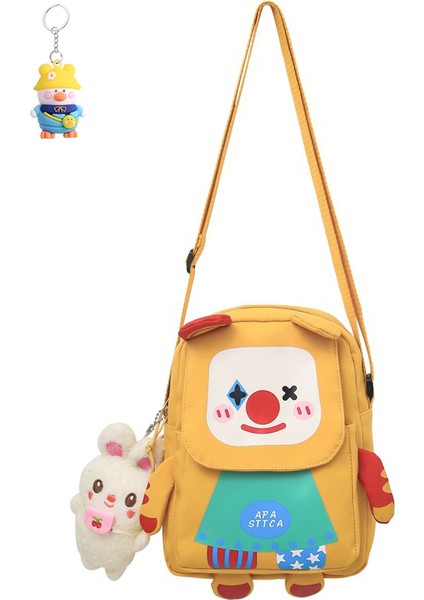 Kadın Crossbody Çanta Kadın Çanta Tuval Çanta Moda Karikatür Moda Omuz Çantası (Yurt Dışından)