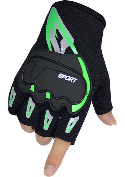 Bisiklet Açık Hava Sporları Dört Mevsim Yarım Parmak Tam Parmak Fitness Kaymaz Koruyucu Nefes Alabilen Elnler (Yurt Dışından)