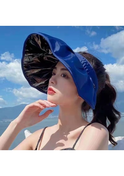 Siyah Plastik Kabuklu Güneşlik Anti-Ultraviyole Boş Üst Dış Mekan Güneş Şapkası (Yurt Dışından) fiyatları